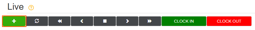 Adding a new employee within 'Live Data'