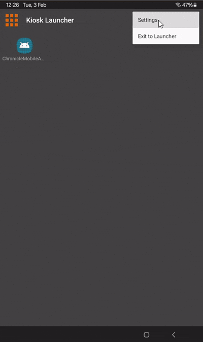 Updating to the new Chronicle Mobile App - Kiosk Mode – Chronicle Computing